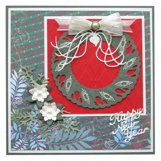 Joy!Crafts / Jeanine´s Art, Hobby Solutions Dies /  Punching and embossing templates, christmas wreath