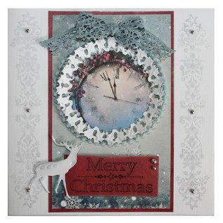 Joy!Crafts / Jeanine´s Art, Hobby Solutions Dies /  Punching and embossing templates, Christmas wreath and Hirsch