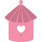 Marianne Design Cortar y repujar stencil + stamp, bird house: bird