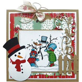 Marianne Design Taglio e stencil goffratura pupazzo di neve