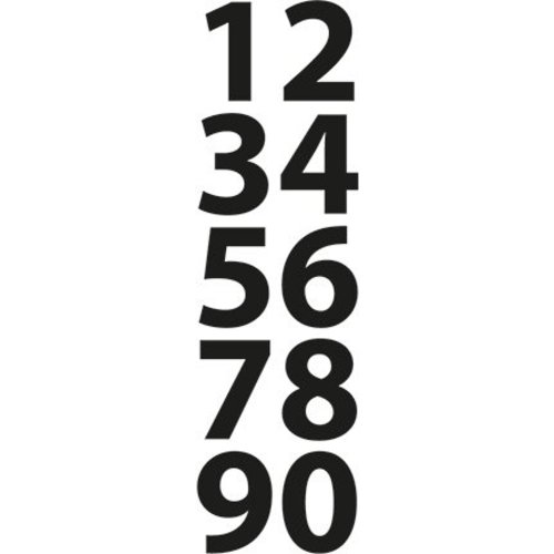 Marianne Design Cutting and embossing stencils, small numbers Marianne Design Cutting and embossing stencils, small numbers