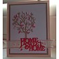 Spellbinders und Rayher Coupe et de gaufrage pochoirs, Le D-Lites, le texte "Home Sweet Home"