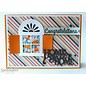 Spellbinders und Rayher Corte y estampado en relieve plantillas, El D-Lites, texto "Home Sweet Home"