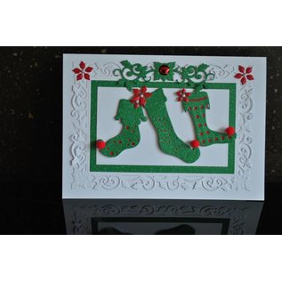 Spellbinders und Rayher Stamping and Embossing stencil, Christmas motifs