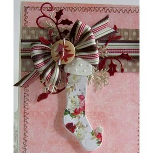 Spellbinders und Rayher Stampen en Embossing stencil, kerst motieven