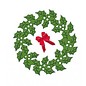 Spellbinders und Rayher Punzonatura e goffratura stencil Il D-Lites, Corona di Natale