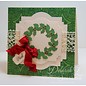 Spellbinders und Rayher Punzonatura e goffratura stencil Il D-Lites, Corona di Natale