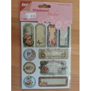 Joy!Crafts / Jeanine´s Art, Hobby Solutions Dies /  10 adesivi truciolare, 2mm di spessore