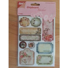 Joy!Crafts / Jeanine´s Art, Hobby Solutions Dies /  10 adesivi truciolare, 2mm di spessore