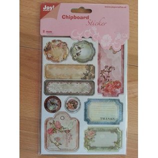 Joy!Crafts / Jeanine´s Art, Hobby Solutions Dies /  10 adesivi truciolare, 2mm di spessore