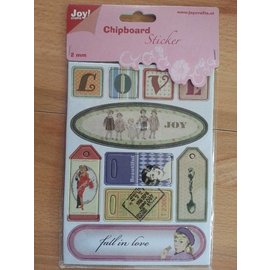 Joy!Crafts / Jeanine´s Art, Hobby Solutions Dies /  10 spaanplaat stickers, 2mm dik