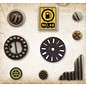 Embellishments / Verzierungen Charms in metallo Set di auto d'epoca, 9 parti