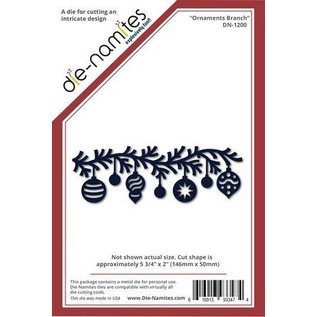 Die-namics Stamping and embossing stencil, The-namites, Christmas ball garland