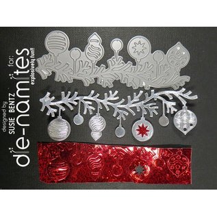 Die-namics Stamping and embossing stencil, The-namites, Christmas ball garland