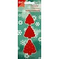 Joy!Crafts / Jeanine´s Art, Hobby Solutions Dies /  Stamping and embossing stencil, 3 Christmas trees