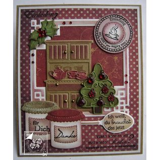 Joy!Crafts / Jeanine´s Art, Hobby Solutions Dies /  Stamping and embossing stencil, 3 Christmas trees