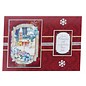 Deluxe die cut sheet, with silver frame, 8 pictures, Christmas