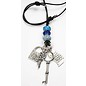 Schmuck Gestalten / Jewellery art Perles de verre Harmony, D: 13-15 mm, tons bleus, classé 10