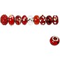 Schmuck Gestalten / Jewellery art Glass beads harmony, D: 13-15 mm, reds, sorted 10