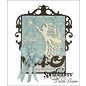 Spellbinders und Rayher Stamping and embossing stencil, angel with bird