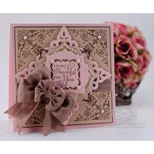 Spellbinders und Rayher Spell stempling og Embossing sjablong, Spell nestabilities, dekorative pynteramme