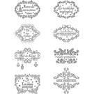 Marianne Design Clear Stamps, Christmas motifs Labels NL texts