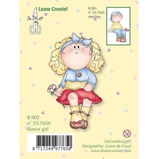 Leane Creatief - Lea'bilities und By Lene Transparenter Stempel, flower girl