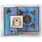 Leane Creatief - Lea'bilities und By Lene Transparent stamps, little owl Tweetke