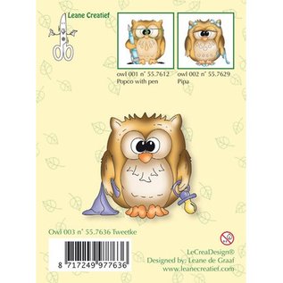 Leane Creatief - Lea'bilities und By Lene TraTransparenter stamp, little owl Tweetke