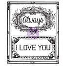 Prima Marketing und Petaloo Clear Stamps, Labels with English text