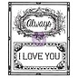 Prima Marketing und Petaloo Clear Stamps, Labels with English text