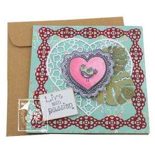 Joy!Crafts / Jeanine´s Art, Hobby Solutions Dies /  Gennemsigtige frimærker Lovebirds