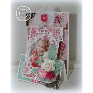 Joy!Crafts / Jeanine´s Art, Hobby Solutions Dies /  Estampage et Pochoir gaufrage, cadre fleur ovale