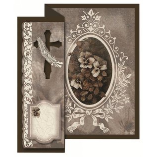 BASTELSETS / CRAFT KITS Folding condoléances pour 4 cartes + enveloppes