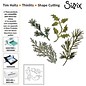 Sizzix Stamping and embossing stencil, Sizzix thinlits, Set of 4 branches with leaves