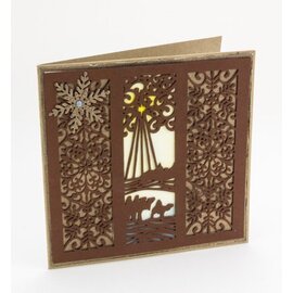 CREATIVE EXPRESSIONS und COUTURE CREATIONS Punching and embossing stencil The Festive Collection - Wise Men Mini Striplet