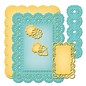 Spellbinders und Rayher Spellbinders Stamping and Embossing stencil, Nestabilities, decorative frame and label