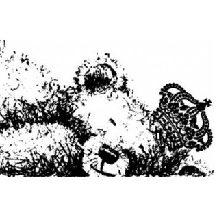 LaBlanche Rubber stamp, IndigoBlu Sleeping George Dinkie Mounted A7