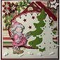 Nellie Snellen Punzonado y la plantilla de estampado marco Nellie`s múltiples, árbol de navidad