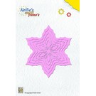 Nellie Snellen Ponsen en embossing sjabloon Nellie`s multiframe, Poinsettia