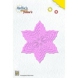 Nellie Snellen Punching and embossing template Nellie`s multiframe, Poinsettia