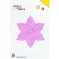 Nellie Snellen Ponsen en embossing sjabloon Nellie`s multiframe, Poinsettia