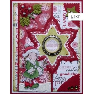 Nellie Snellen Hulling og preging mal Nellie`s multi, Poinsettia