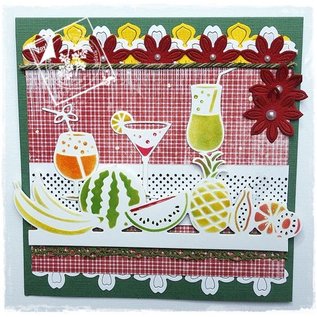 Joy!Crafts / Jeanine´s Art, Hobby Solutions Dies /  matrice de découpe, bordure avec fruits
