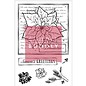 Studio Light Transparent Stempel, Weihnachtsmotive, Poinsettia Collage