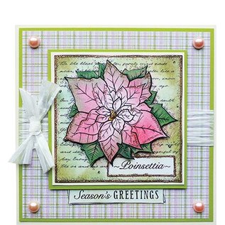 Studio Light Clear stamps, des motifs de Noël, Poinsettia Collage