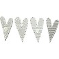 Embellishments / Verzierungen Stickers, de grootte 25x45 mm, harten, gesorteerd 8