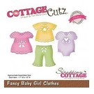 Cottage Cutz Ponsen en embossing sjabloon CottageCutz: Baby meisje kleding