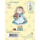 Leane Creatief - Lea'bilities und By Lene Clear stamps, Bambini girl with roses