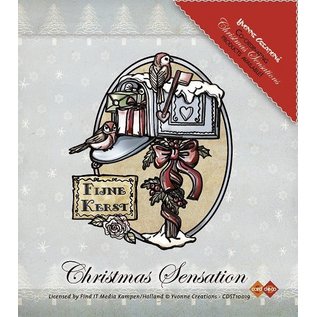 Yvonne Creations Stamp, Yvonne Creations, Christmas Mailbox